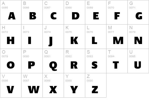 DTLArgoTCaps-UltraHeavy uppercase A-Z preview