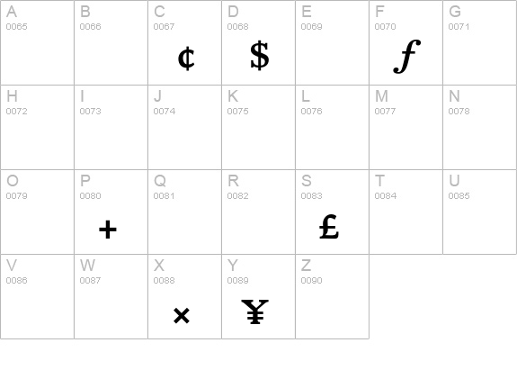 DTLDocumentaT-Tabular uppercase A-Z preview