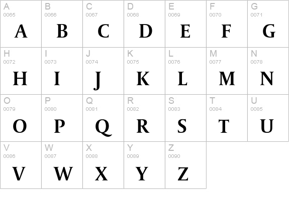 DTLParadoxST-Bold uppercase A-Z preview