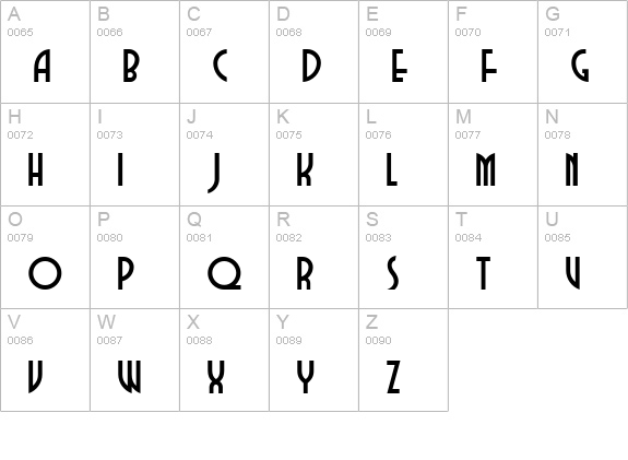 Dubba Dubba NF uppercase A-Z preview
