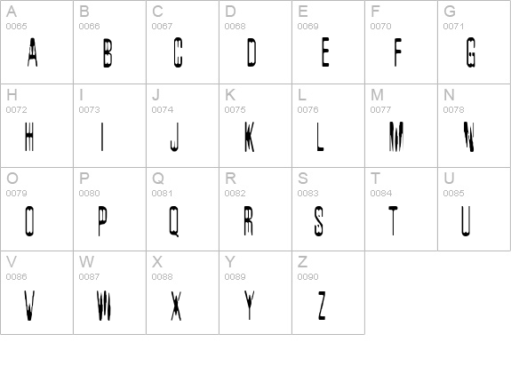 Dublux-Raw uppercase A-Z preview