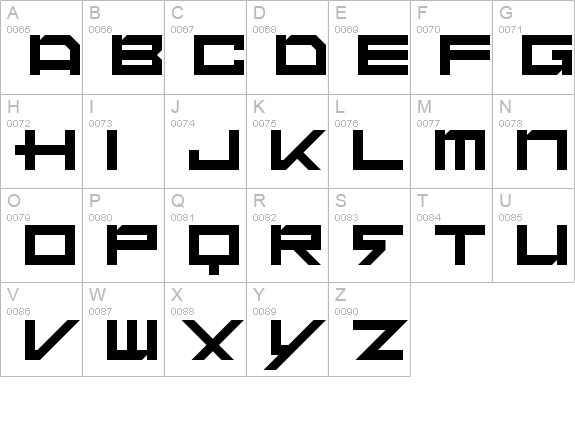 Dubstep Heroes
 uppercase A-Z preview