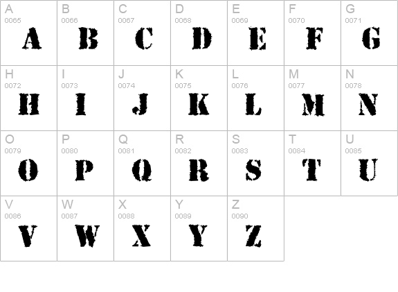 Due Date uppercase A-Z preview