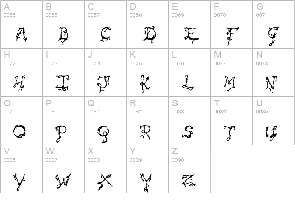 Dueopix uppercase A-Z preview