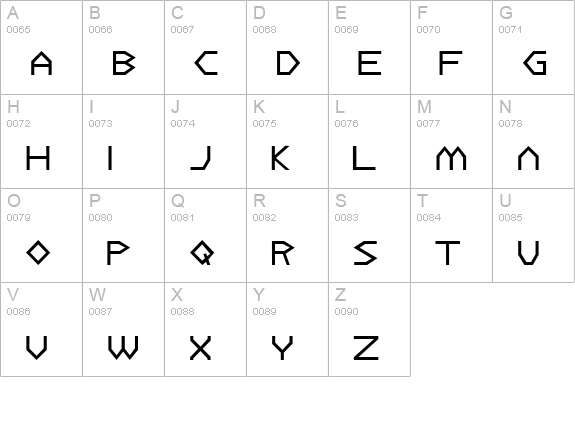 Dulethia uppercase A-Z preview