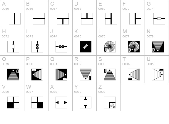 Dungeoneer uppercase A-Z preview