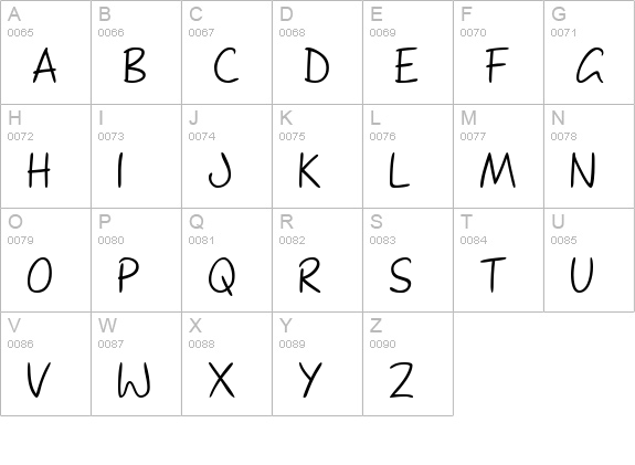 Dupree Light uppercase A-Z preview