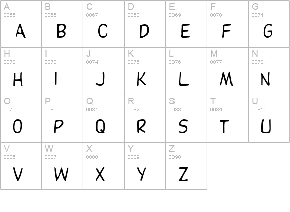Dupuy uppercase A-Z preview