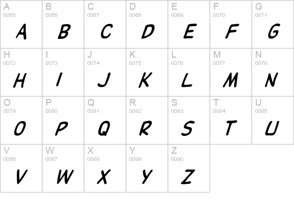 DupuyBALloon-It uppercase A-Z preview