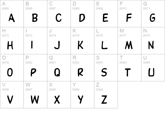 DupuyHeavy Regular uppercase A-Z preview