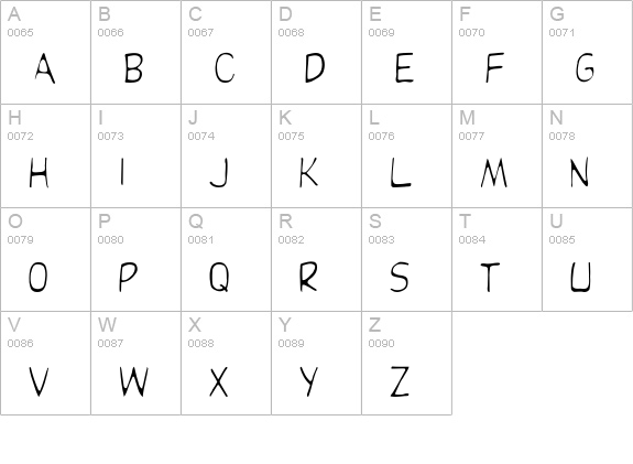 DupuyLight uppercase A-Z preview