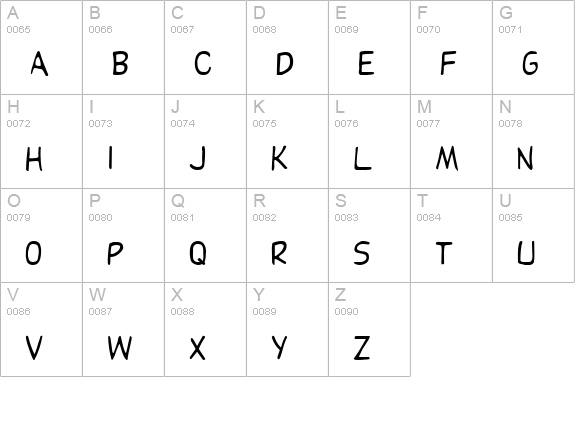 DupuyREGular Regular uppercase A-Z preview