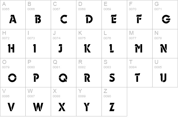 Durango-Alt-Medium-Regular uppercase A-Z preview