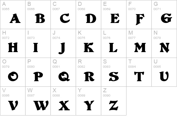 DuvallSmallCaps Bold uppercase A-Z preview