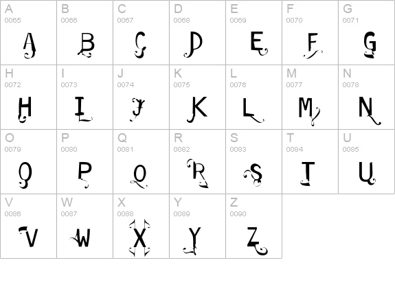 Dyslexia uppercase A-Z preview
