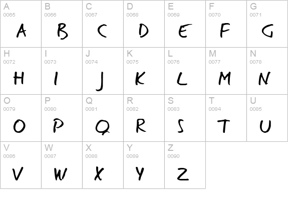Eager Naturalist uppercase A-Z preview