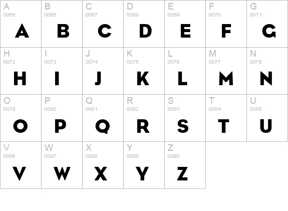 EagleNummerZwei uppercase A-Z preview