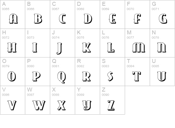 East Market Two NF uppercase A-Z preview