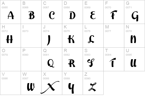 Easter Parade Trial Version uppercase A-Z preview