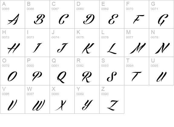 Echinos Park Script - PERSONAL USE ONLY uppercase A-Z preview