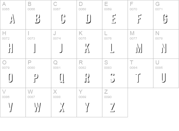 Eclipse uppercase A-Z preview