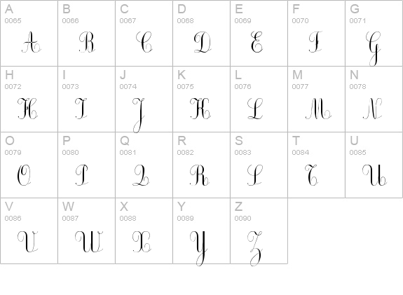 Ecolier_court uppercase A-Z preview