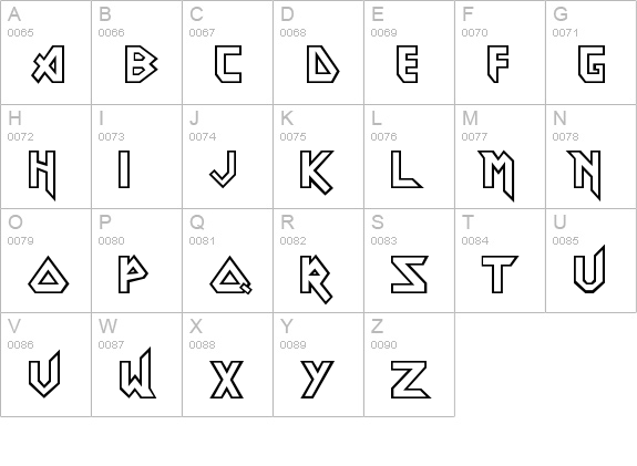 Eddie - DGL uppercase A-Z preview