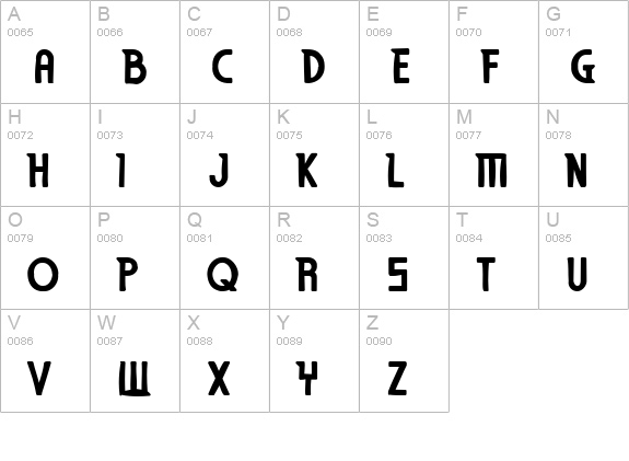 Eden Mills Ink uppercase A-Z preview