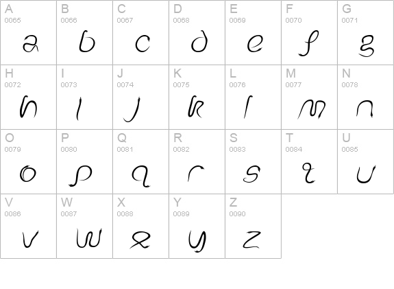 EdenDisplay Italic uppercase A-Z preview