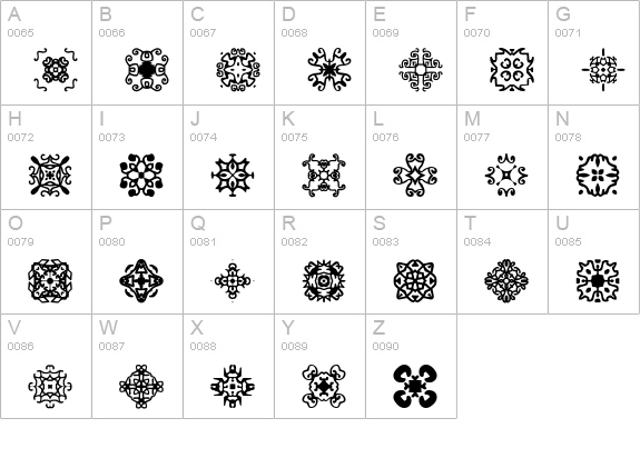 edgers Normal uppercase A-Z preview