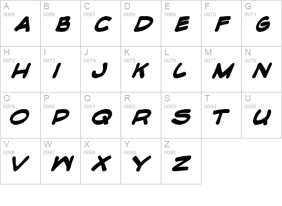 Edible Pet II uppercase A-Z preview