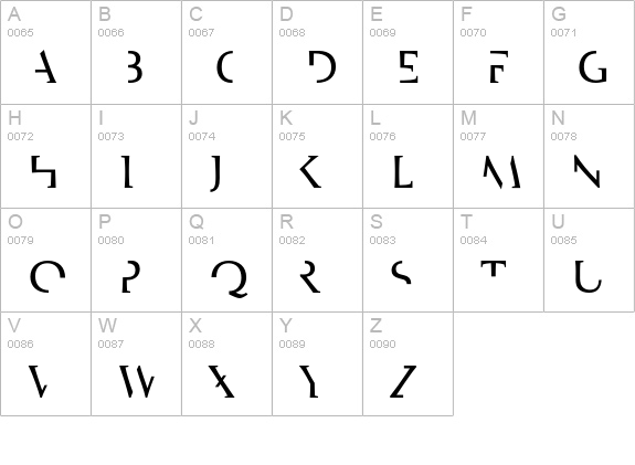 Edit-Bold uppercase A-Z preview