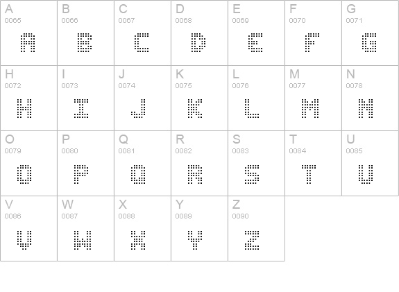 Edit Undo Dot BRK uppercase A-Z preview