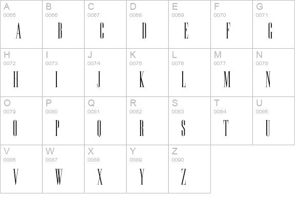 Edition uppercase A-Z preview