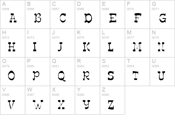 Edmunds Gaunt uppercase A-Z preview