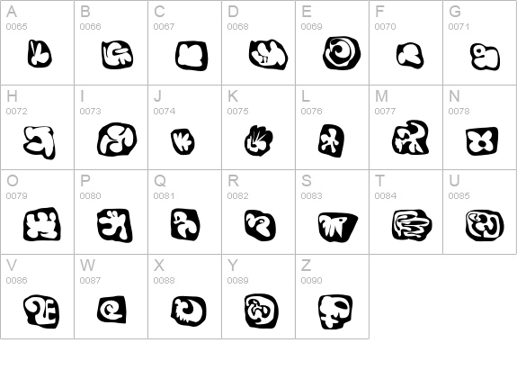 Egg-Cameo uppercase A-Z preview