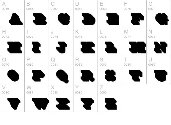 EgizianoClassic-ShadowOL uppercase A-Z preview