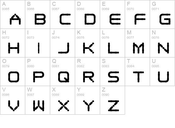 Ego trip Fat uppercase A-Z preview