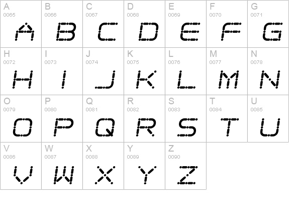 Ego trip Skew uppercase A-Z preview