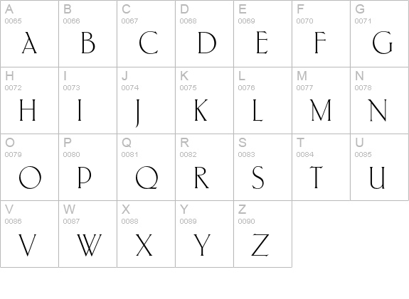Ehmcke-HTF uppercase A-Z preview