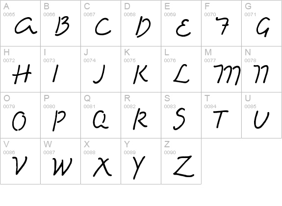 Eight Fifteen uppercase A-Z preview
