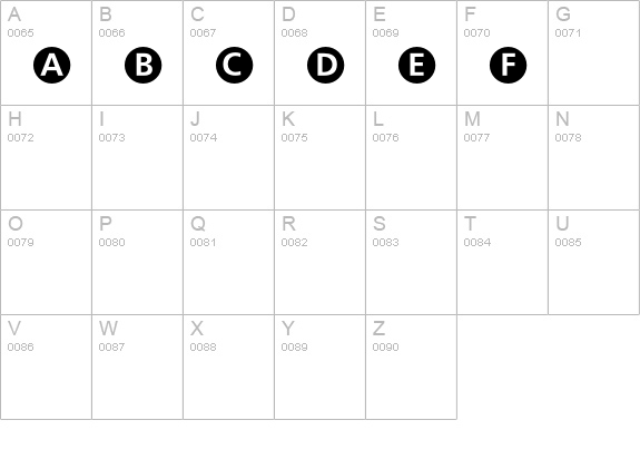 EightBall uppercase A-Z preview
