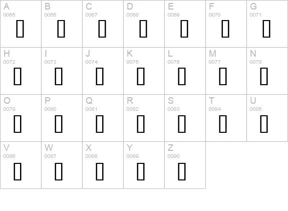 Eileen Caps uppercase A-Z preview
