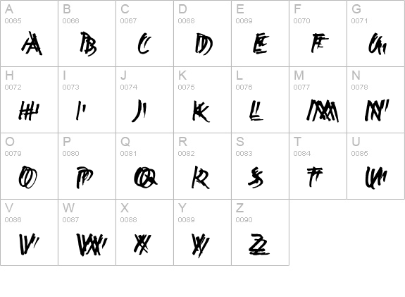 Ekttor Light uppercase A-Z preview