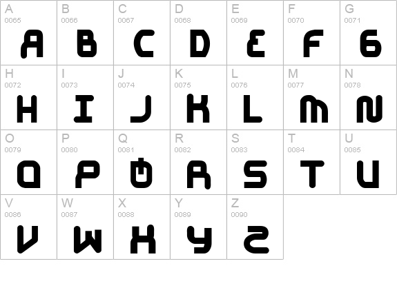 el Jay mixmix Bold uppercase A-Z preview