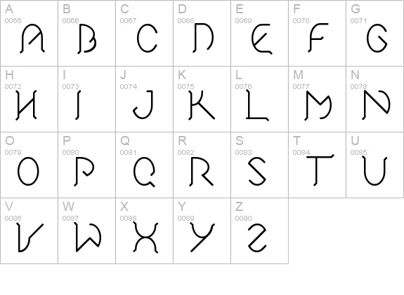 El Wonko uppercase A-Z preview