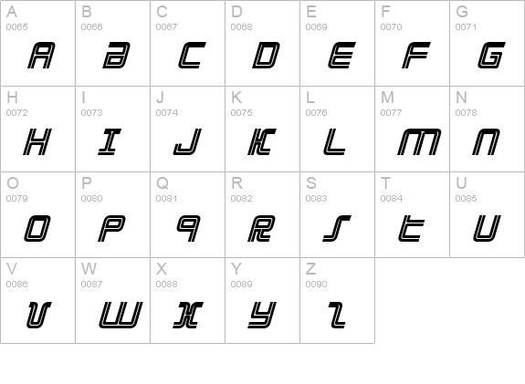 Election Day Bold Italic uppercase A-Z preview