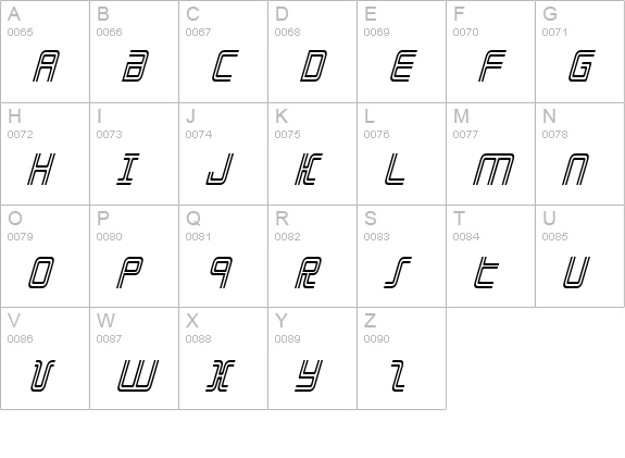 Election Day Condensed Italic uppercase A-Z preview