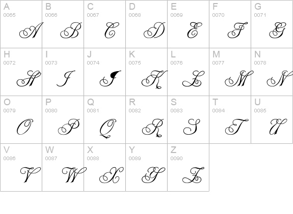 Election Script uppercase A-Z preview