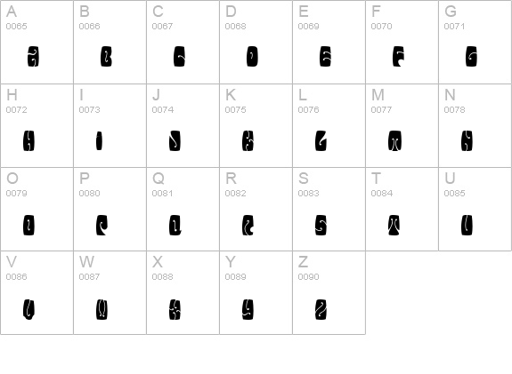 Electorate Boogaloo uppercase A-Z preview
